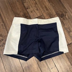Navy & white Jcrew dress shorts